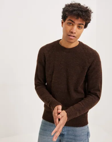 Slhrai Ls Knit Crew Neck Stickade tröjor