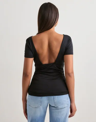 ONLY Onlevelyn S/S Boatneck Top Jrs toppar dam – bild 3