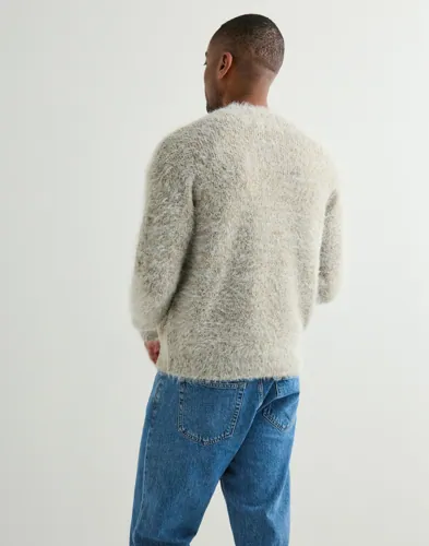 ONLY & SONS Onsnoah Ds Crop Ls Crew Knit Extnd Stickade tröjor herr – bild 2