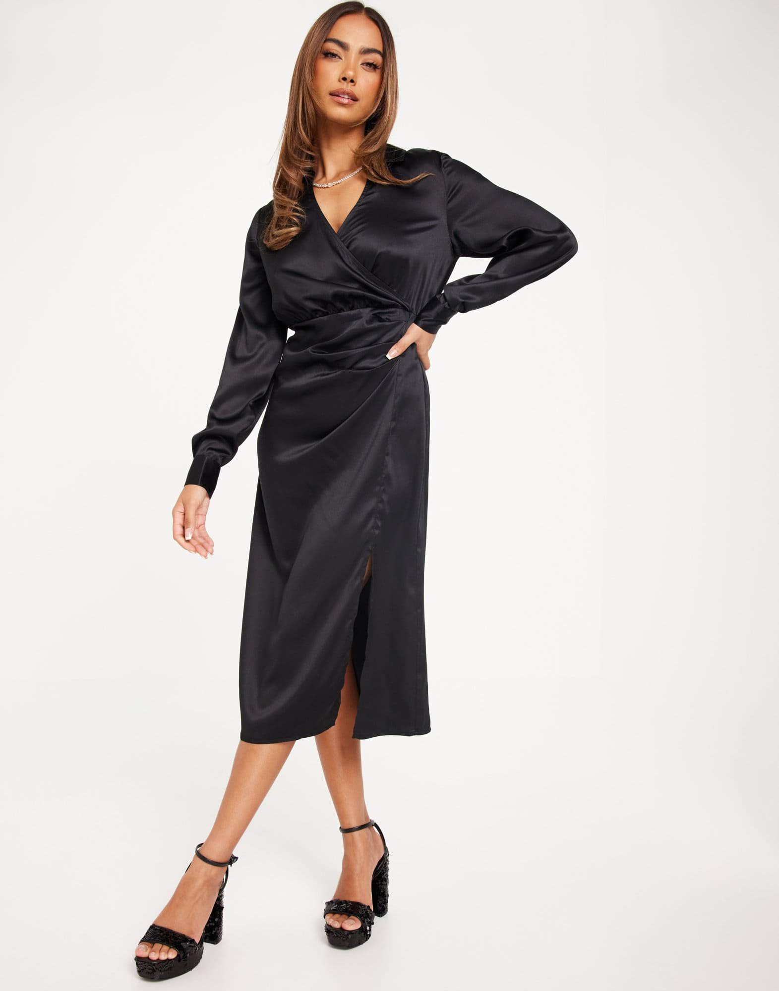 VMKLEO LS CALF SHIRT DRESS WVN