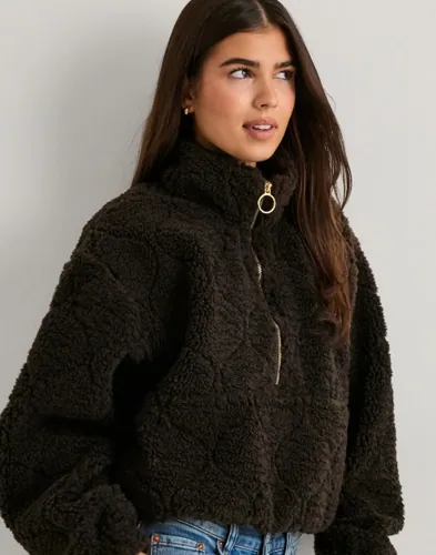 Only - Ruskea - Onlxena L/S Teddy Box Swt