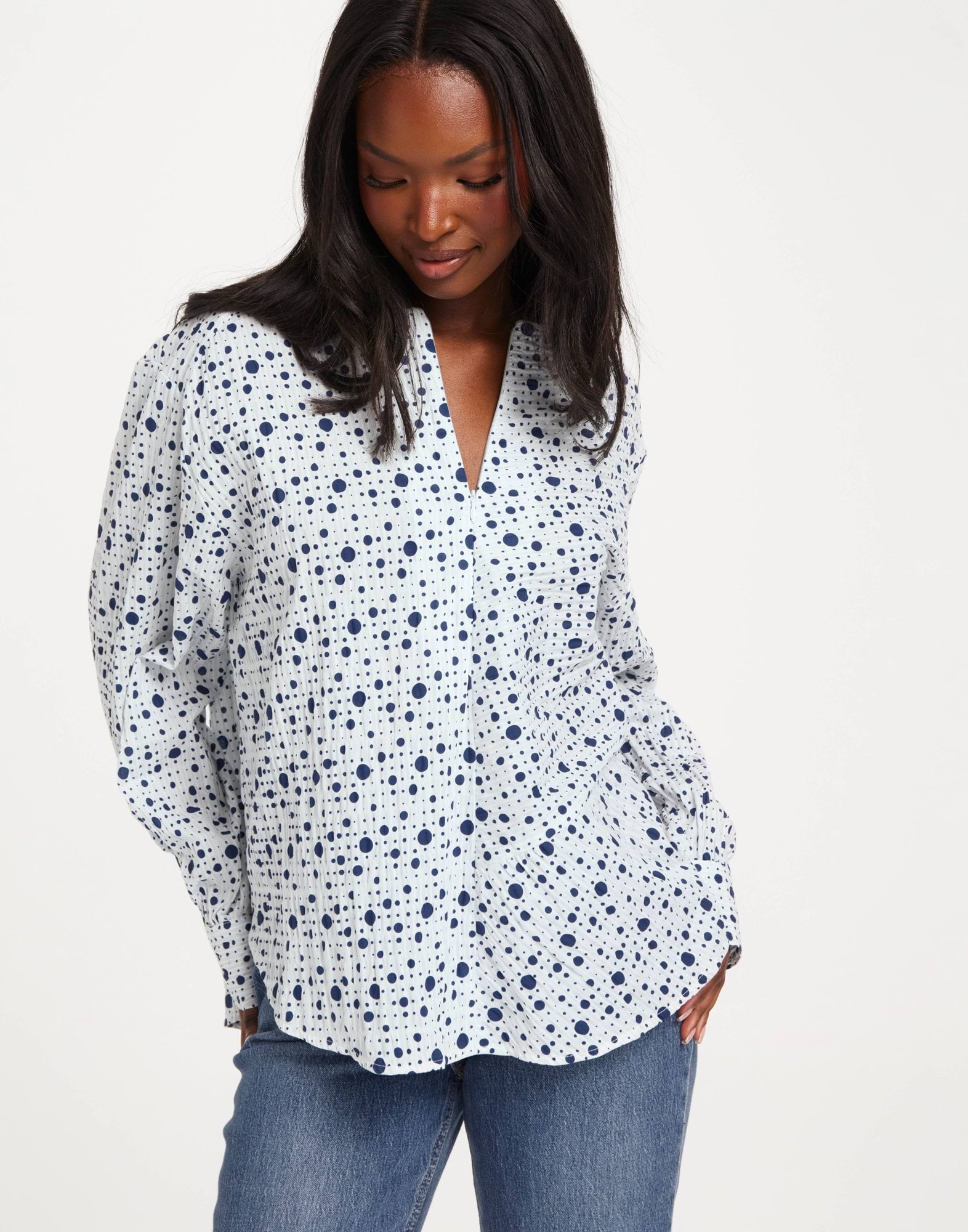 Crinckle Pop Fleur Shirt AOP