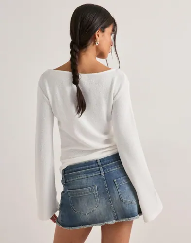 Nelly Mini Double Waist Jeans Skirt dam – bild 3