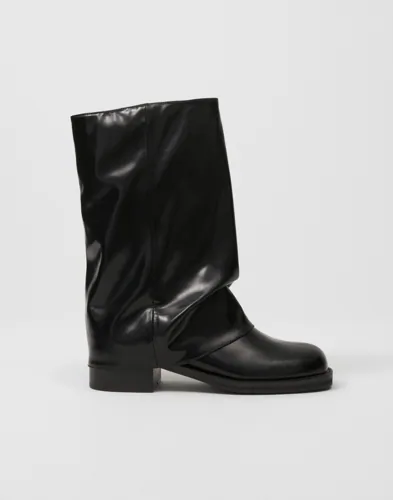 Nelly - Sort - Low Shaft Scrunch Boot
