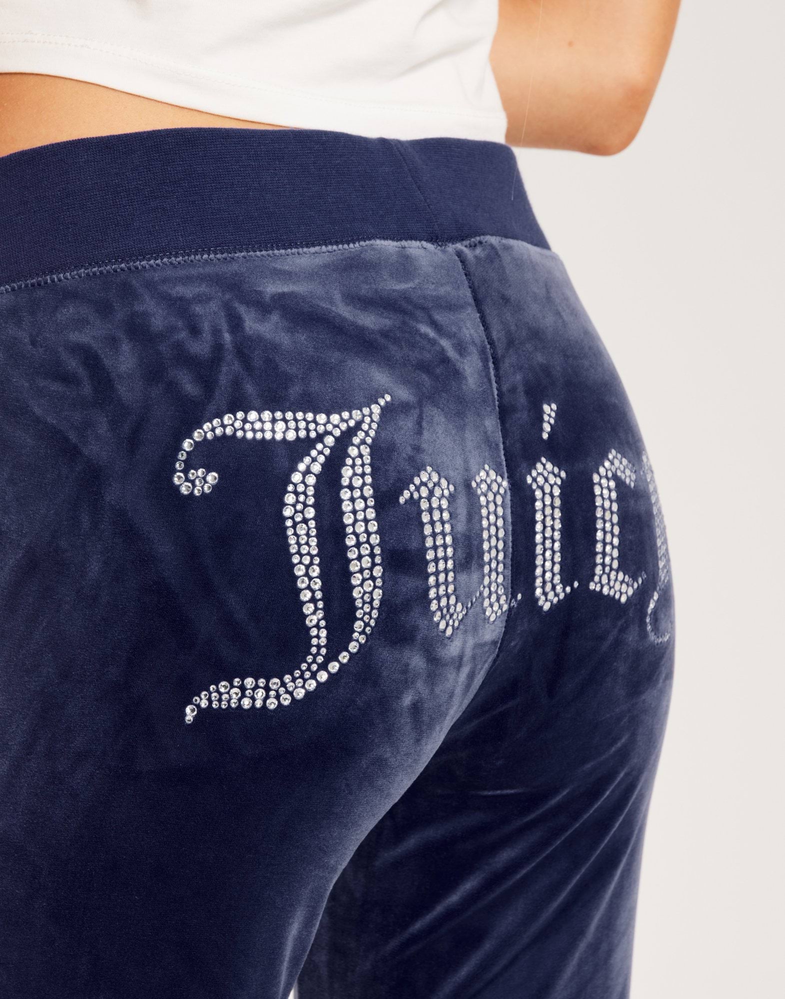 Buy Juicy Couture Del Ray Diamante Track Pant - Blue | Nelly.com