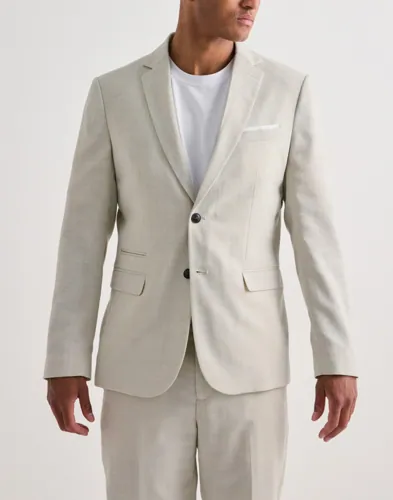 Selected Men Slhslim-Oasis Linen Blz Noos Kavajer bomberjackor herr – bild 4