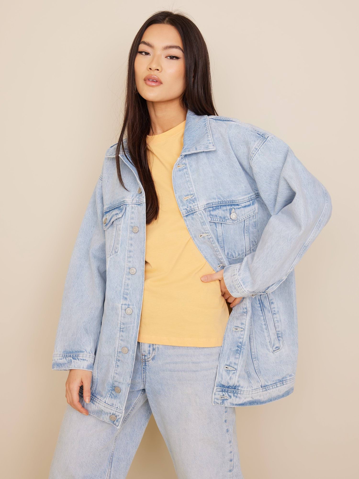 Jack & Jones Jack&Jones JJXX Oversize Minimalist Kadın Ceket - Günlük