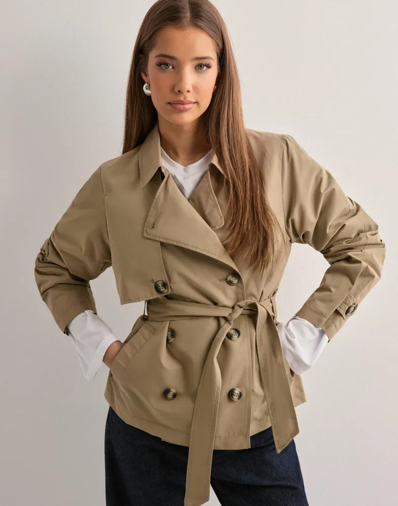 Trench Coat VERO MODA VMLOU - Cappotto Classico In Poliestere, Fodera In Poliestere Riciclato, Lavabile In Lavatrice