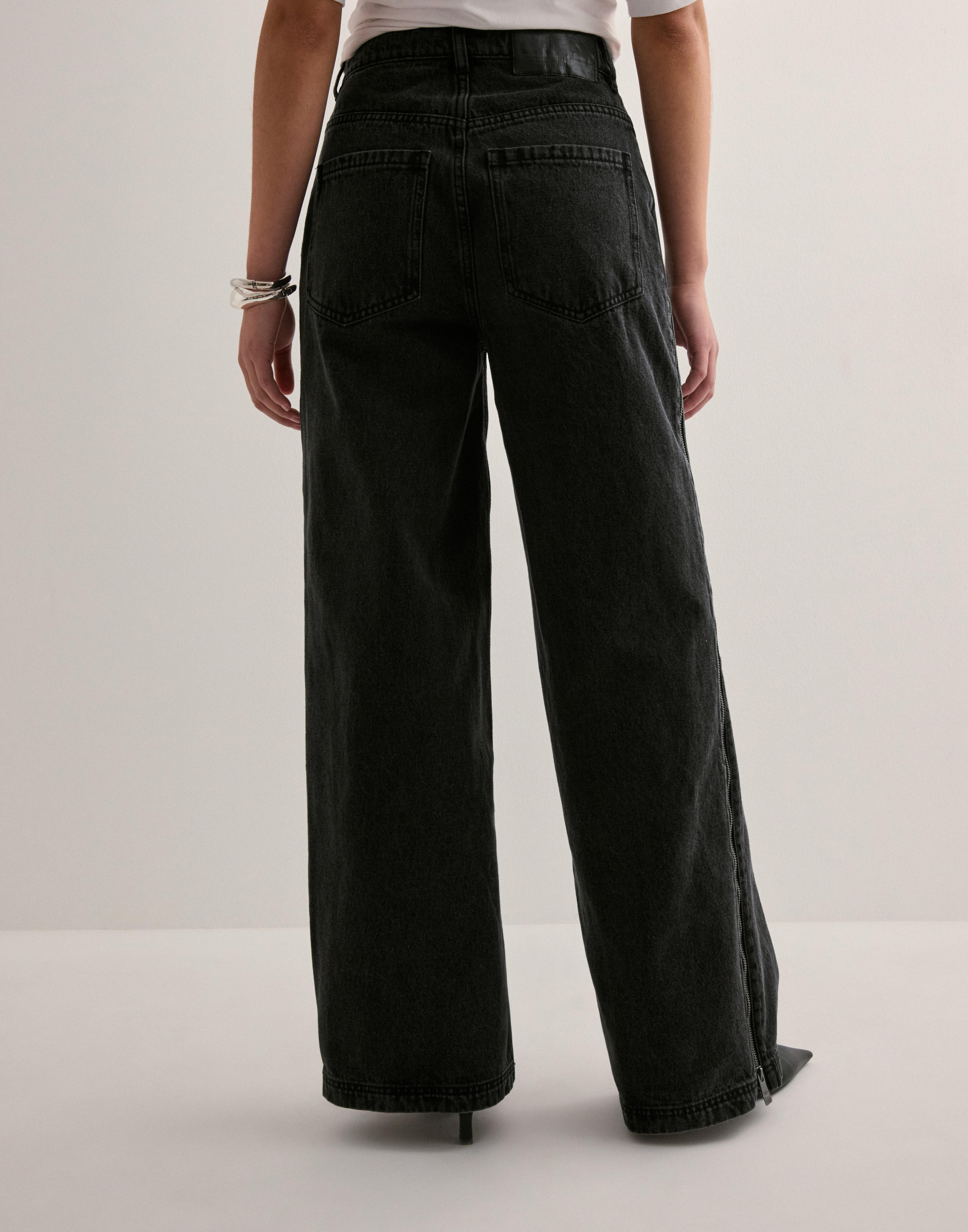 Buy Adidas Originals DENIM ZIP PANT - Black | Nelly.com