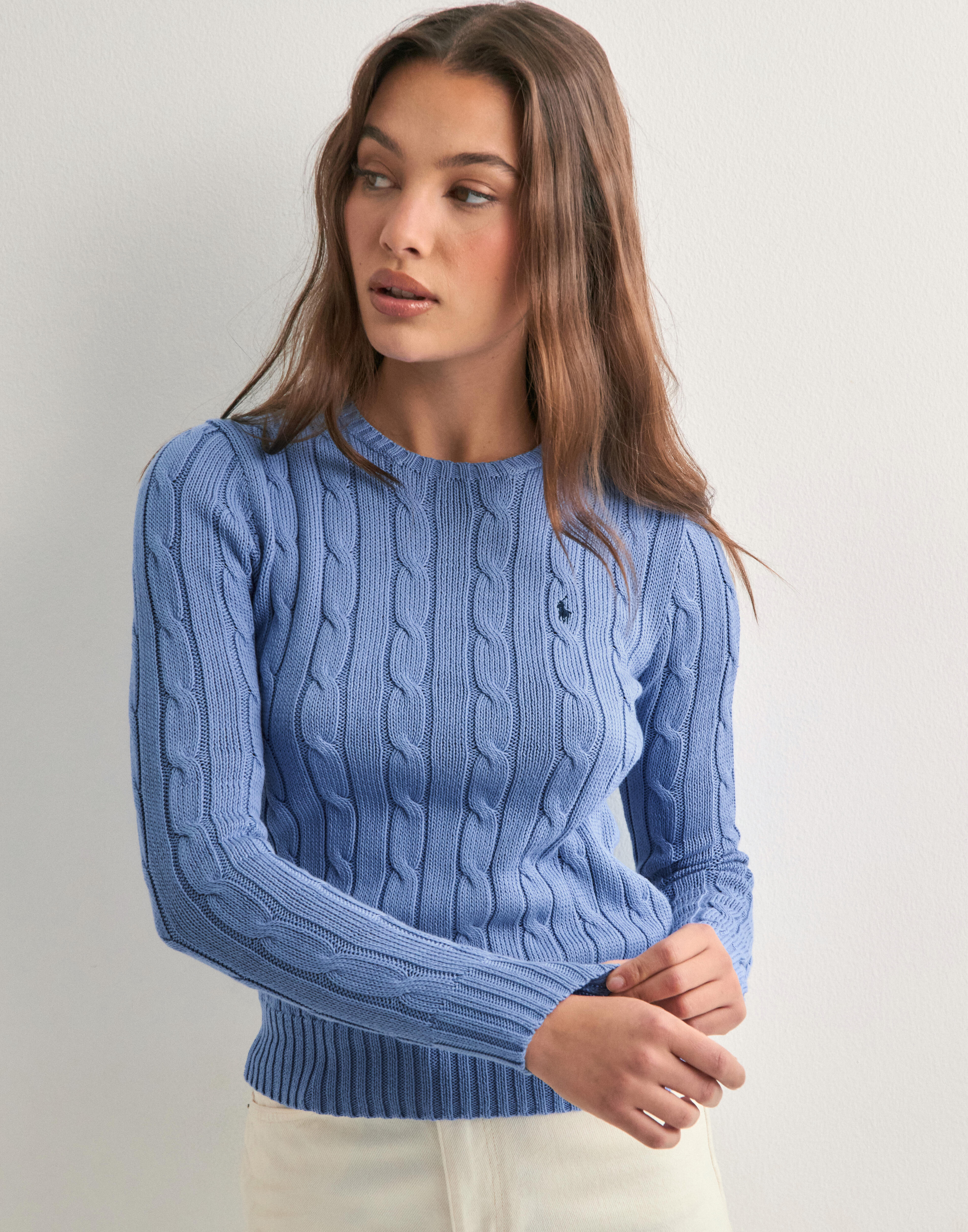 Buy Polo Ralph Lauren JULIANNA-LONG SLEEVE-PULLOVER - Blue | Nelly.com