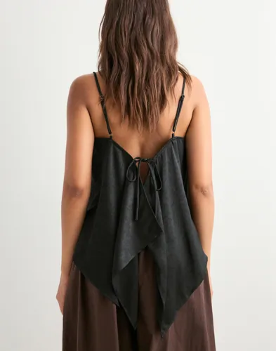 Vero Moda - Sort - Vmmollie Drapy Singlet Top Wvn Ga