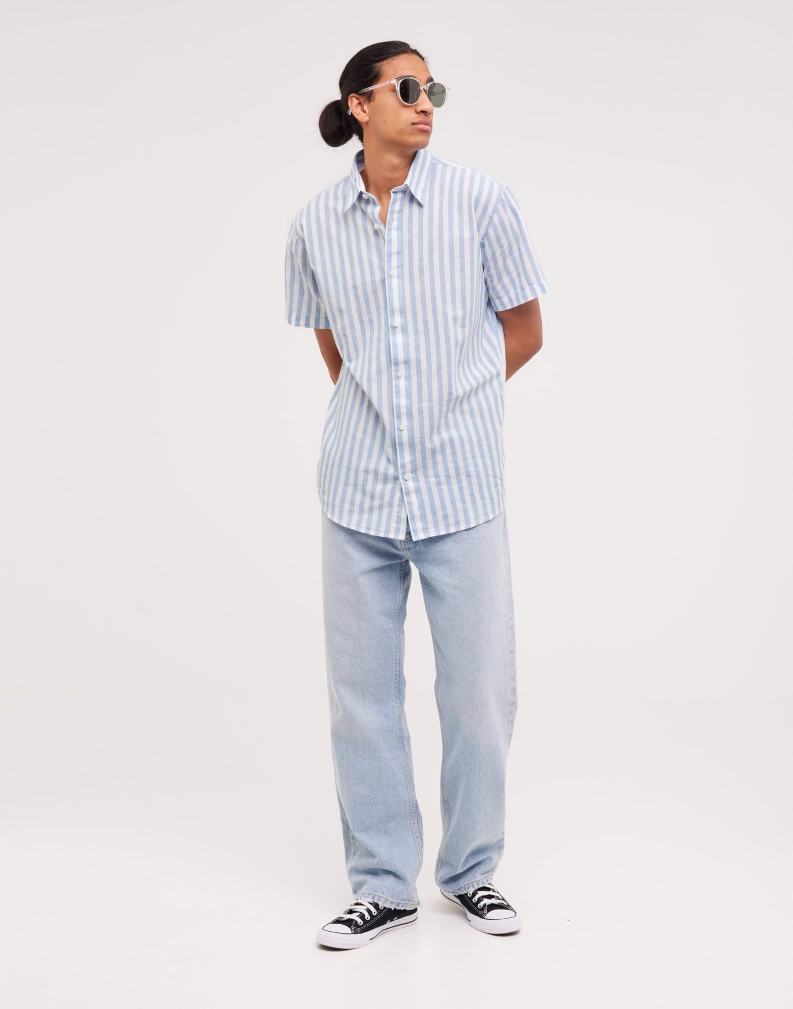 SLHREGNEW-LINEN SHIRT SS CLASSIC W