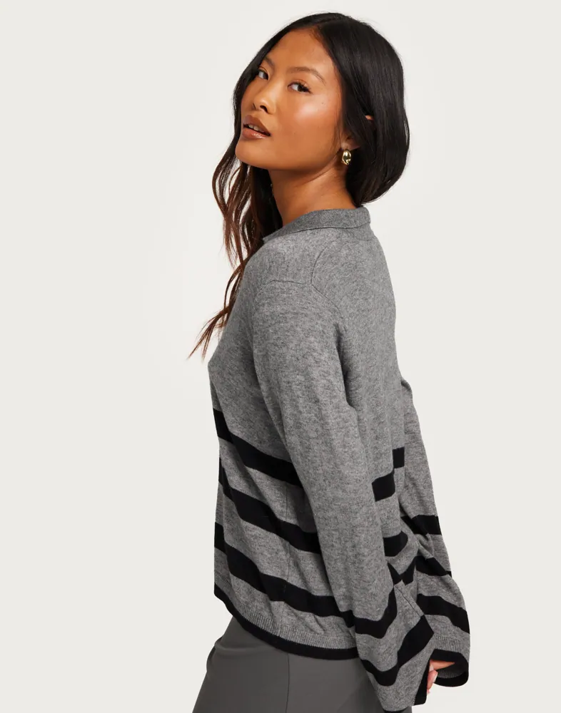 Jersey De Punto Para Mujer OBJECT - Cuello Redondo, Manga Larga Y Tejido Suave | Ideal Para Looks Elegantes O Casuales