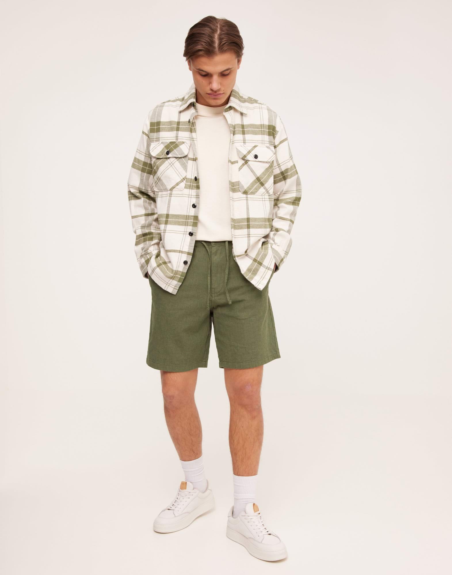 SLHCOMFORT-NEWTON LINEN SHORTS W