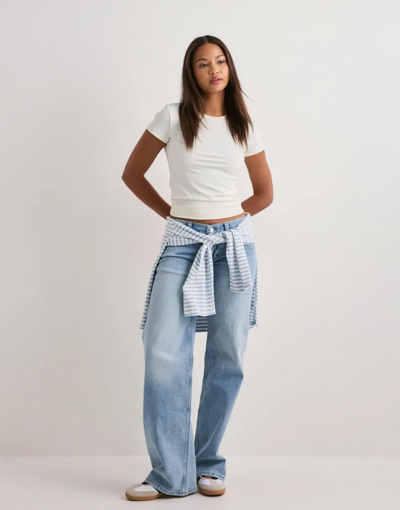 Nelly Ultra Low Waist Loose Jeans dam – bild 3