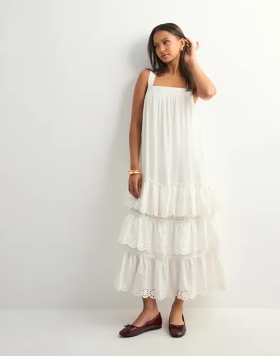 Vero Moda - Hvid - Vmpeach Sl 7/8 Dress Wvn