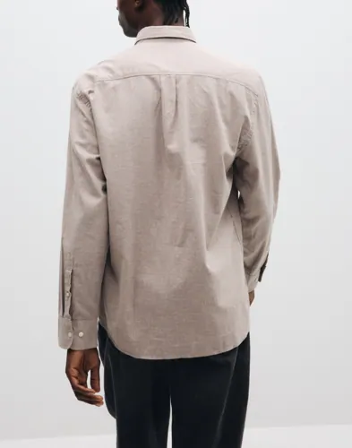 Selected Men Slmregcole Jay Melange Ls Shirt Noo Enfärgade skjortor herr – bild 3