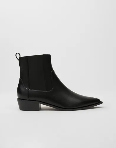 Nelly - Sort - Flat Regular Chelsea Boot