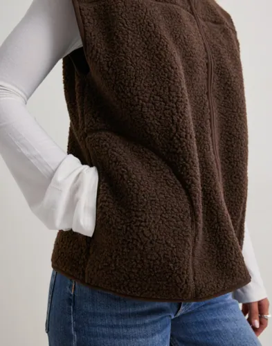 PIECES Pcsadia Teddy Vest Noos Bc västar dam – bild 3