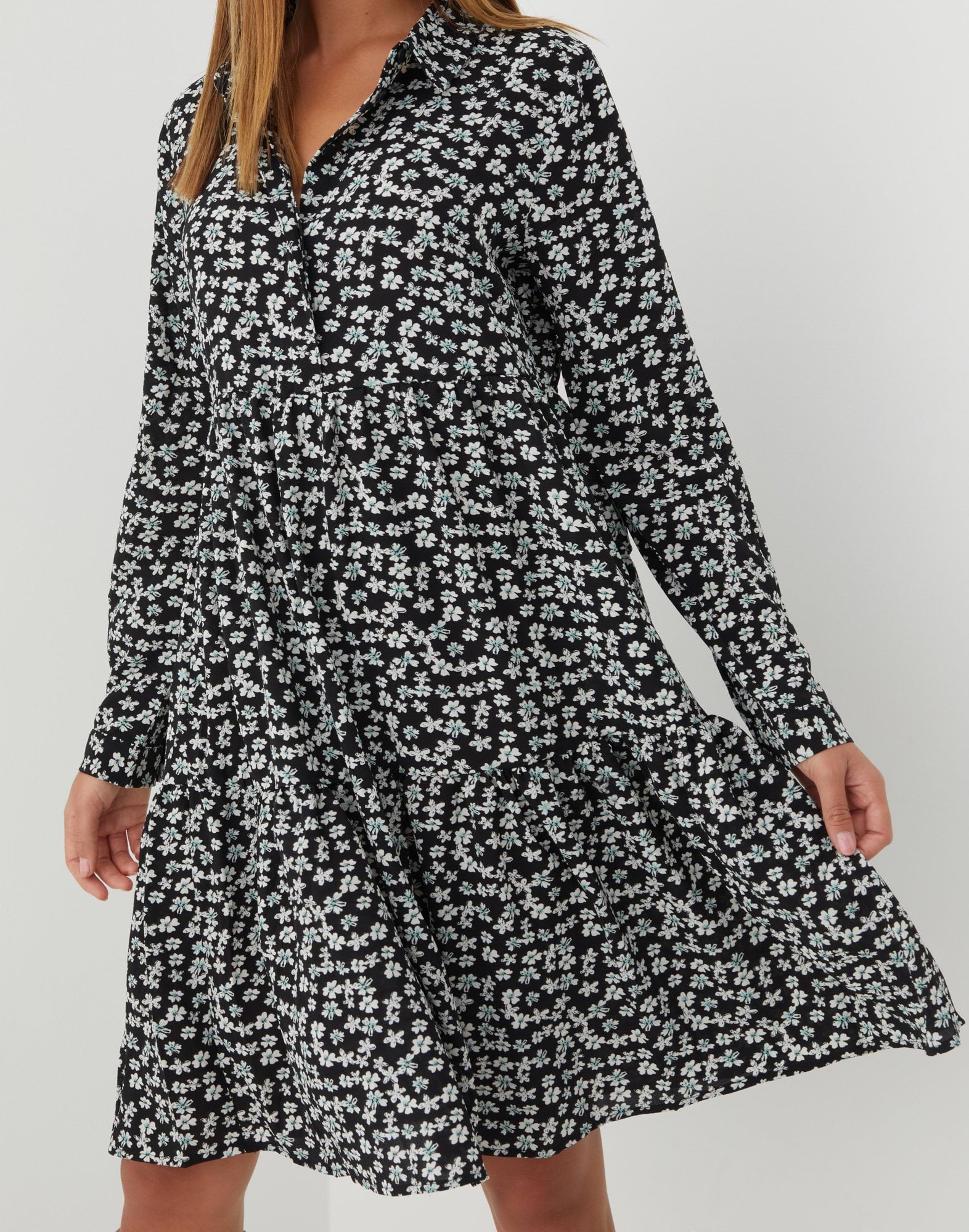 JDYPIPER L/S AOP SHIRT DRESS WVN DI