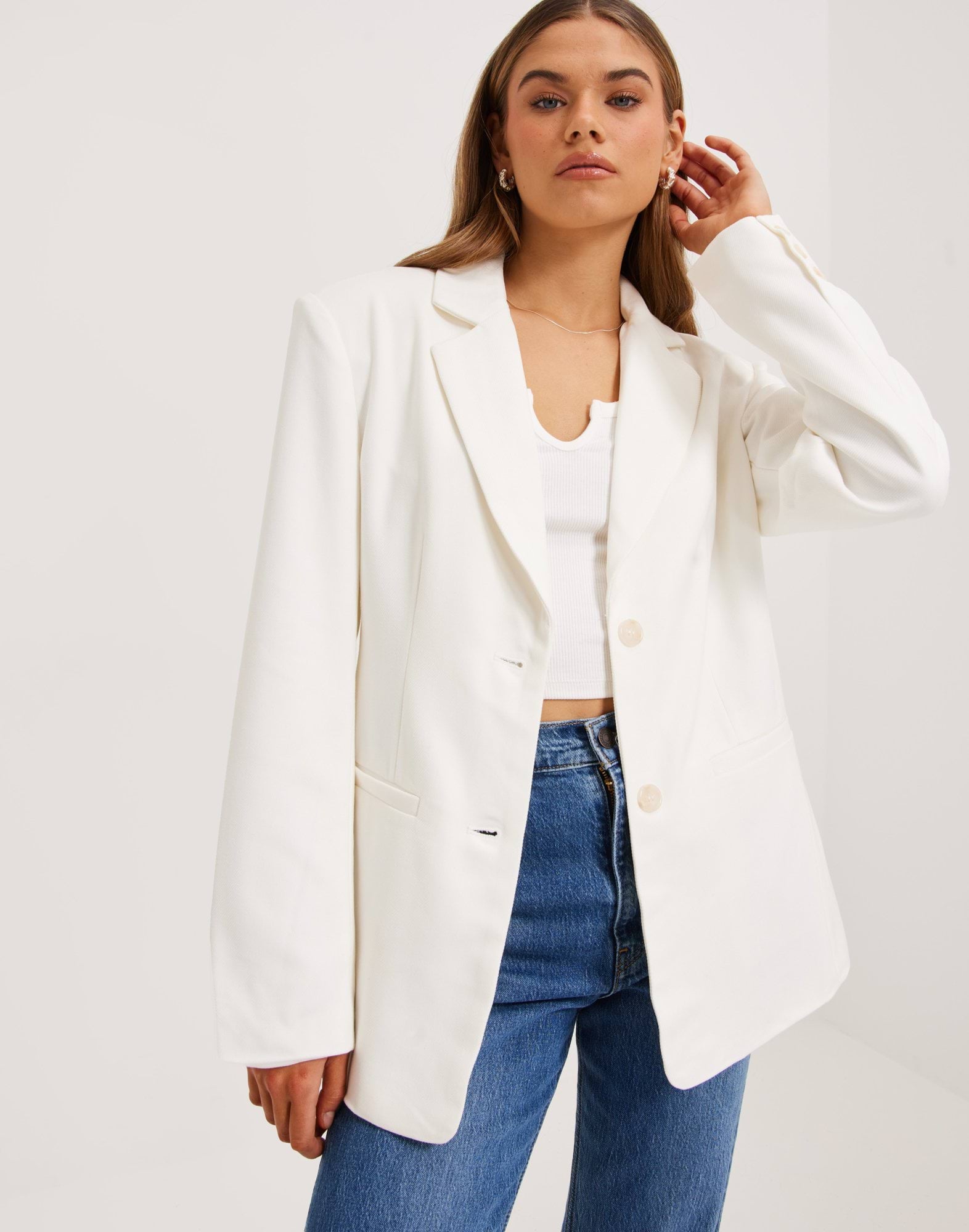 Everyday Wide Shoulder Blazer