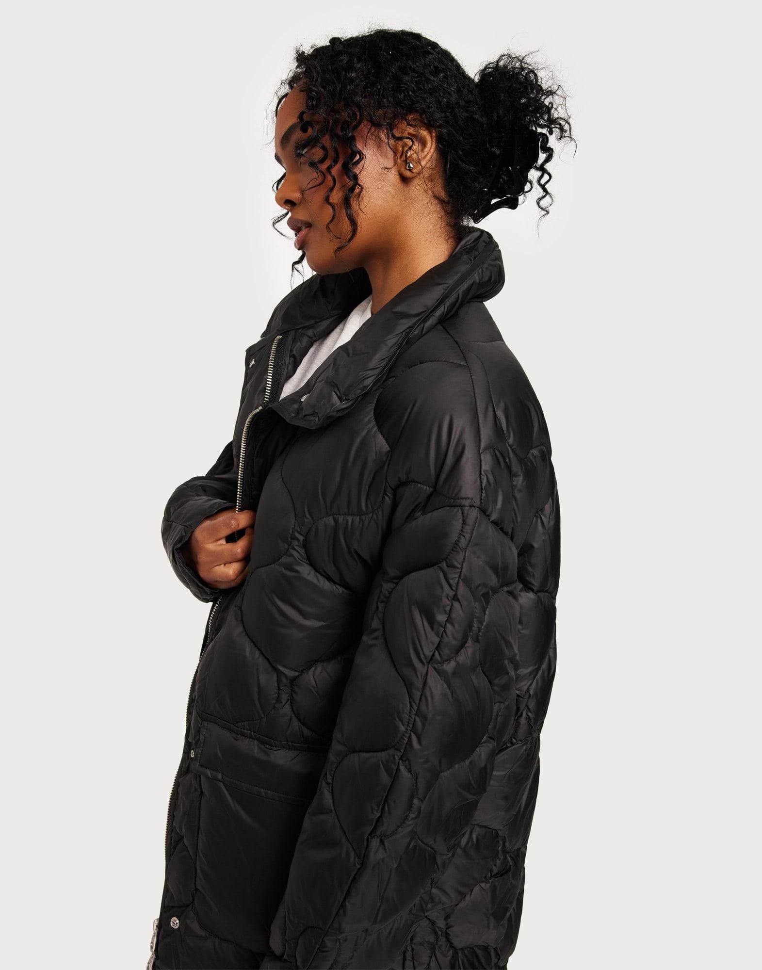 JXLENORA OVERSIZED SHINY QUILTED COAT SN