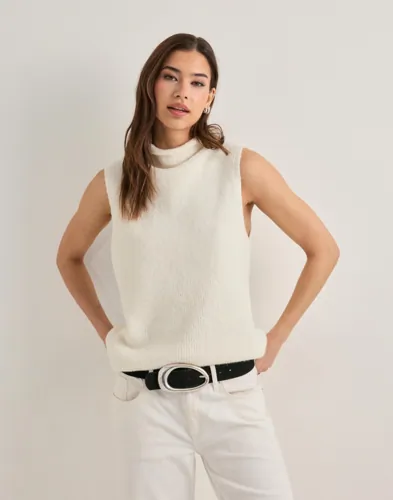 Neo Noir - Hvid - Odelia Knit Top