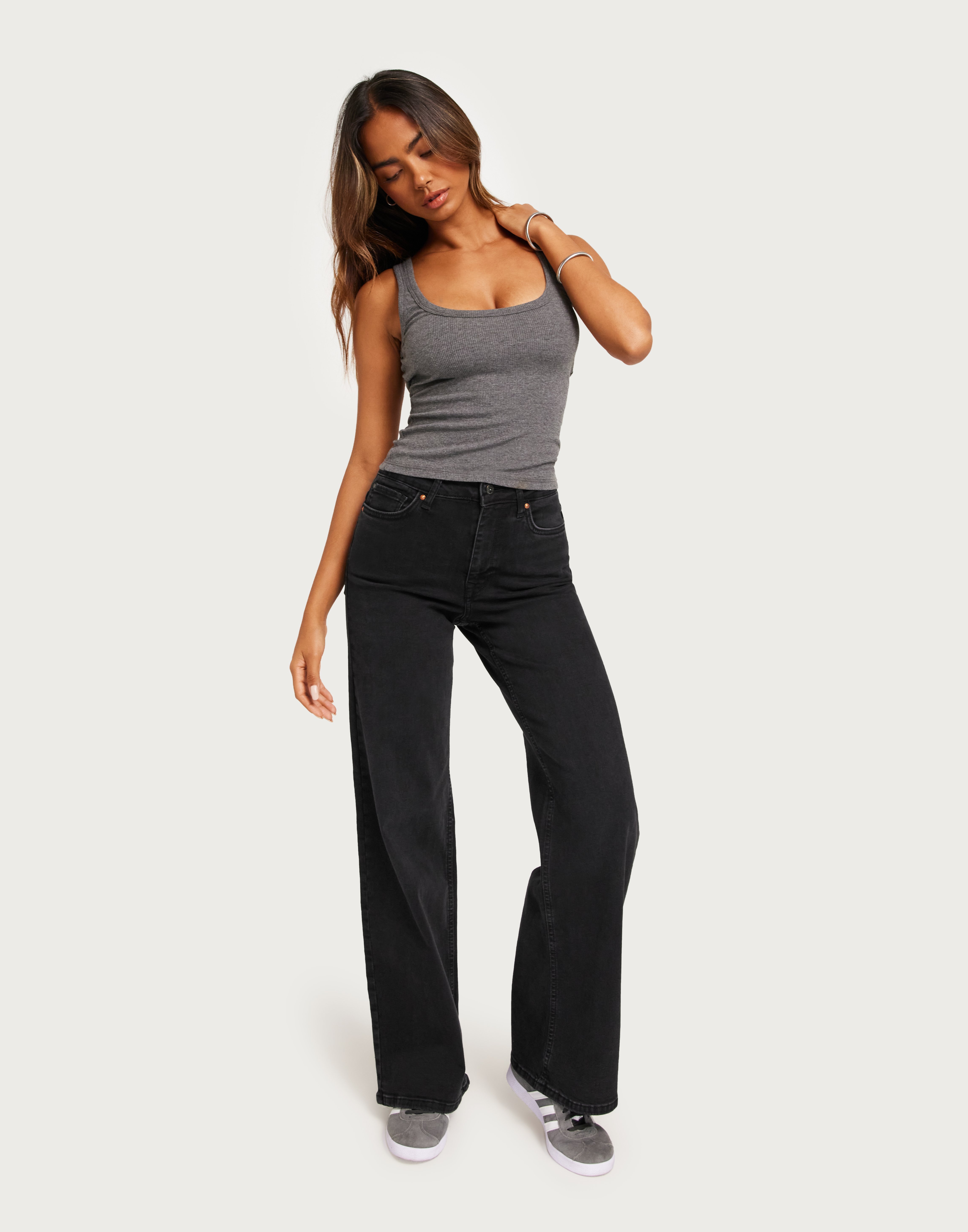 Onlmadison Blush Hw Wide Dnm R Special Blue Grey Denim