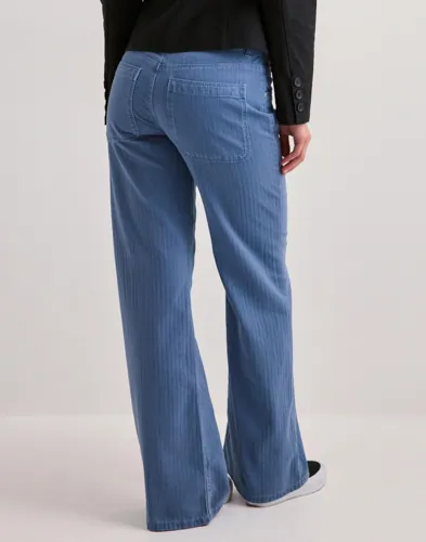 Nelly - Blå - Cargo Jeans