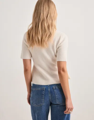 Pcsilly Ss O-Neck Peplum Knit Bc 3