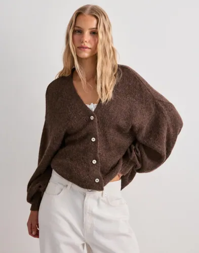 Gina Tricot - Ruskea - Chunky Knitted Cardigan