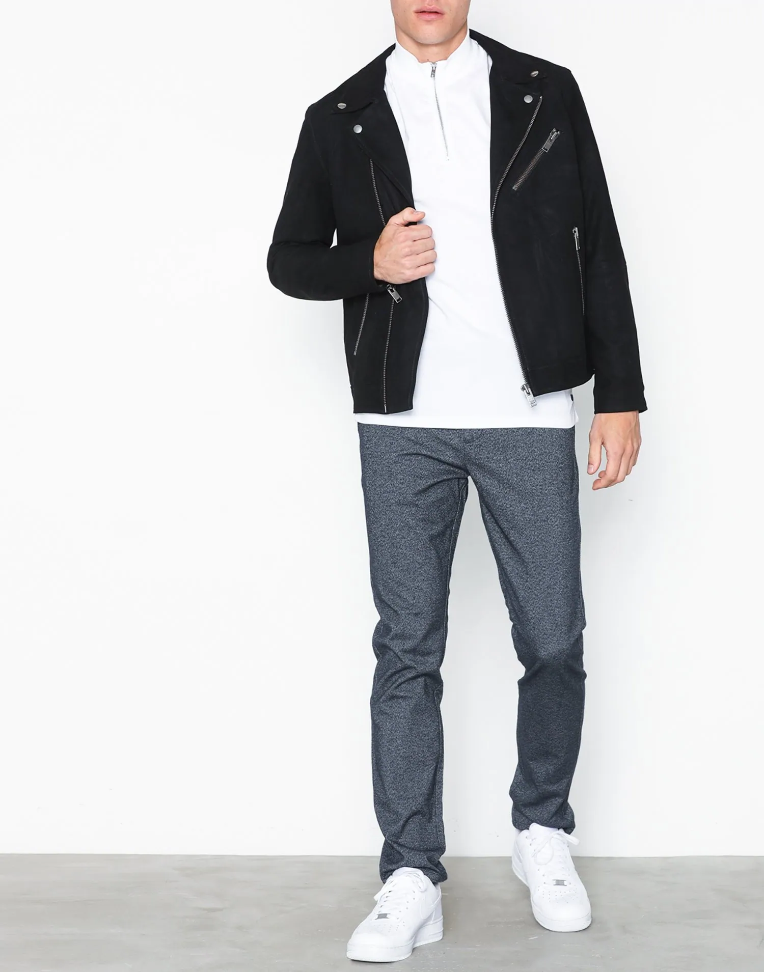 SLH B-02 BIKER SUEDE JKT W