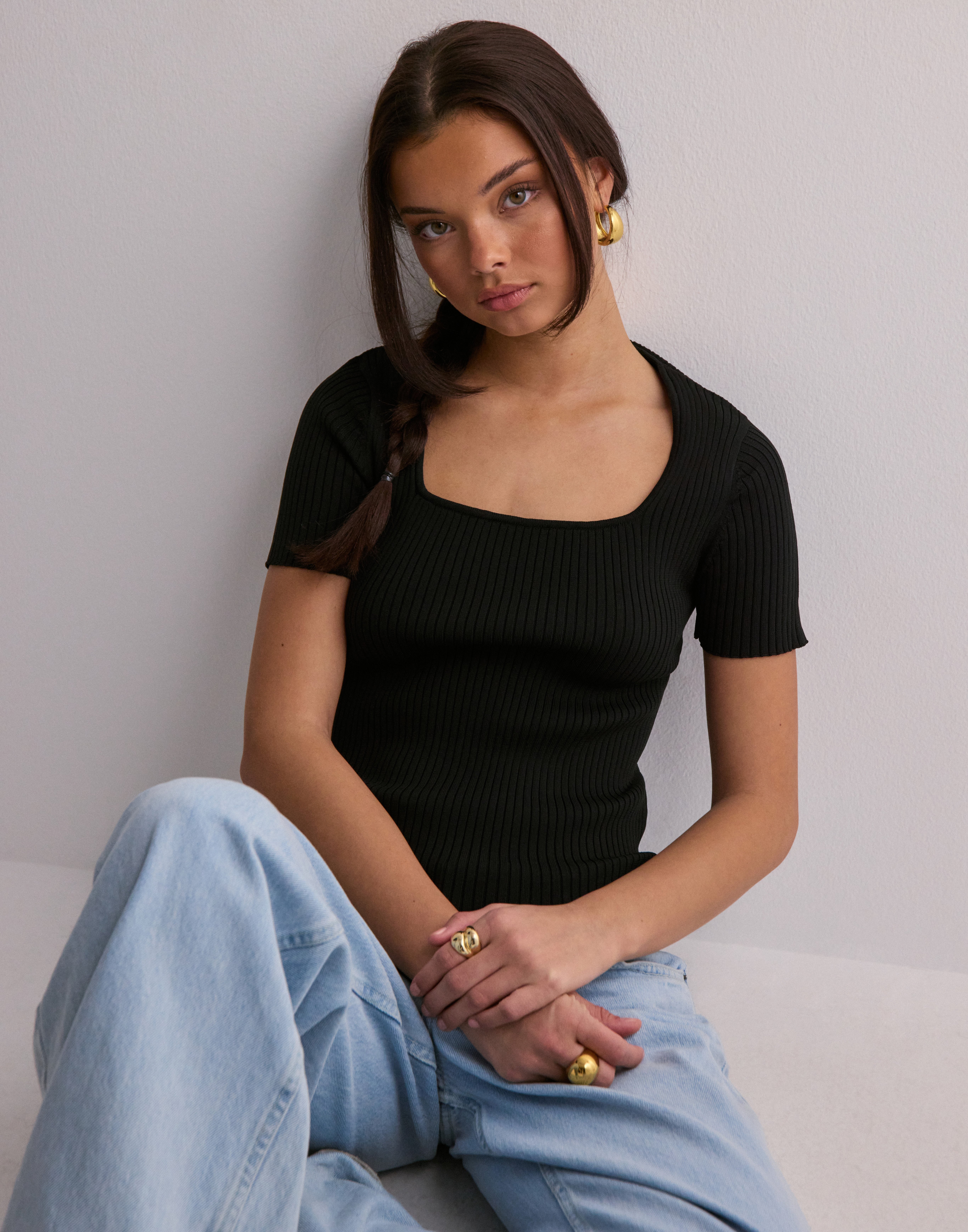 Buy JJXX JXSKY SS KNIT - Black | Nelly.com