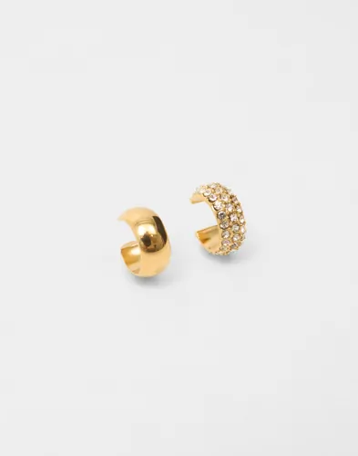 Pilgrim - Guld - Hudsyn Ear Cuff, 2-in-1 Set
