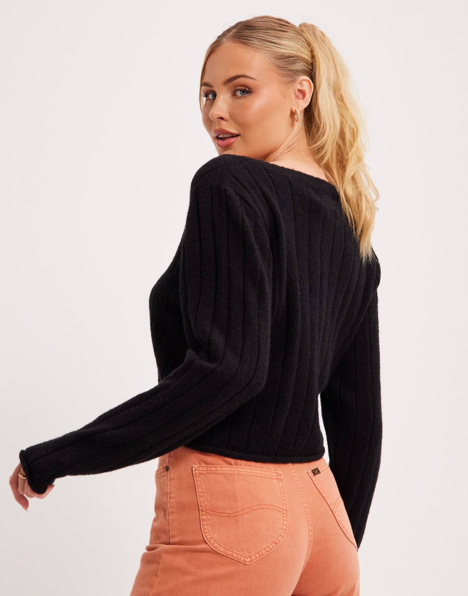 PCKANIKA LS CROP CARDIGAN KAC