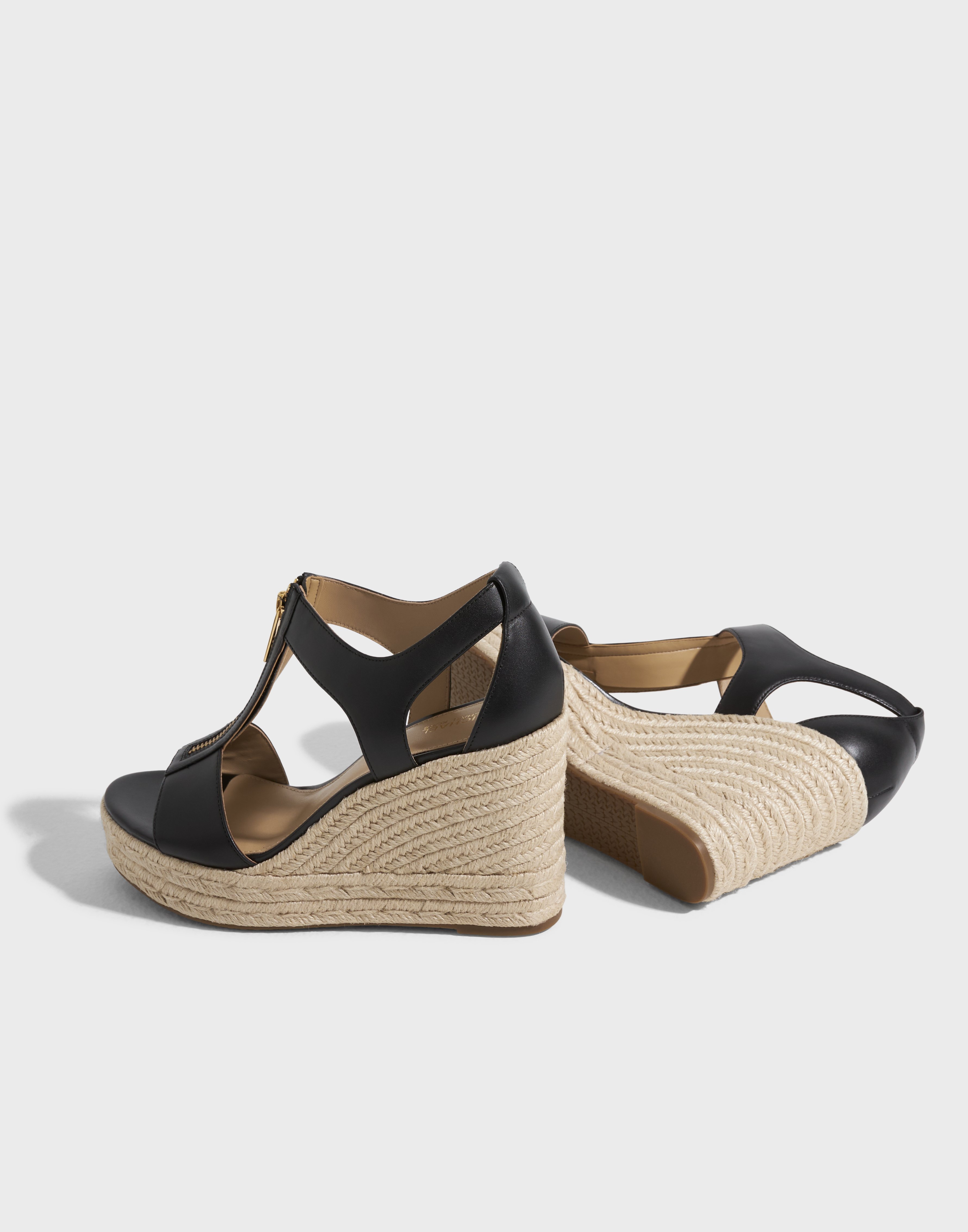 Michael kors berkley wedge black on sale