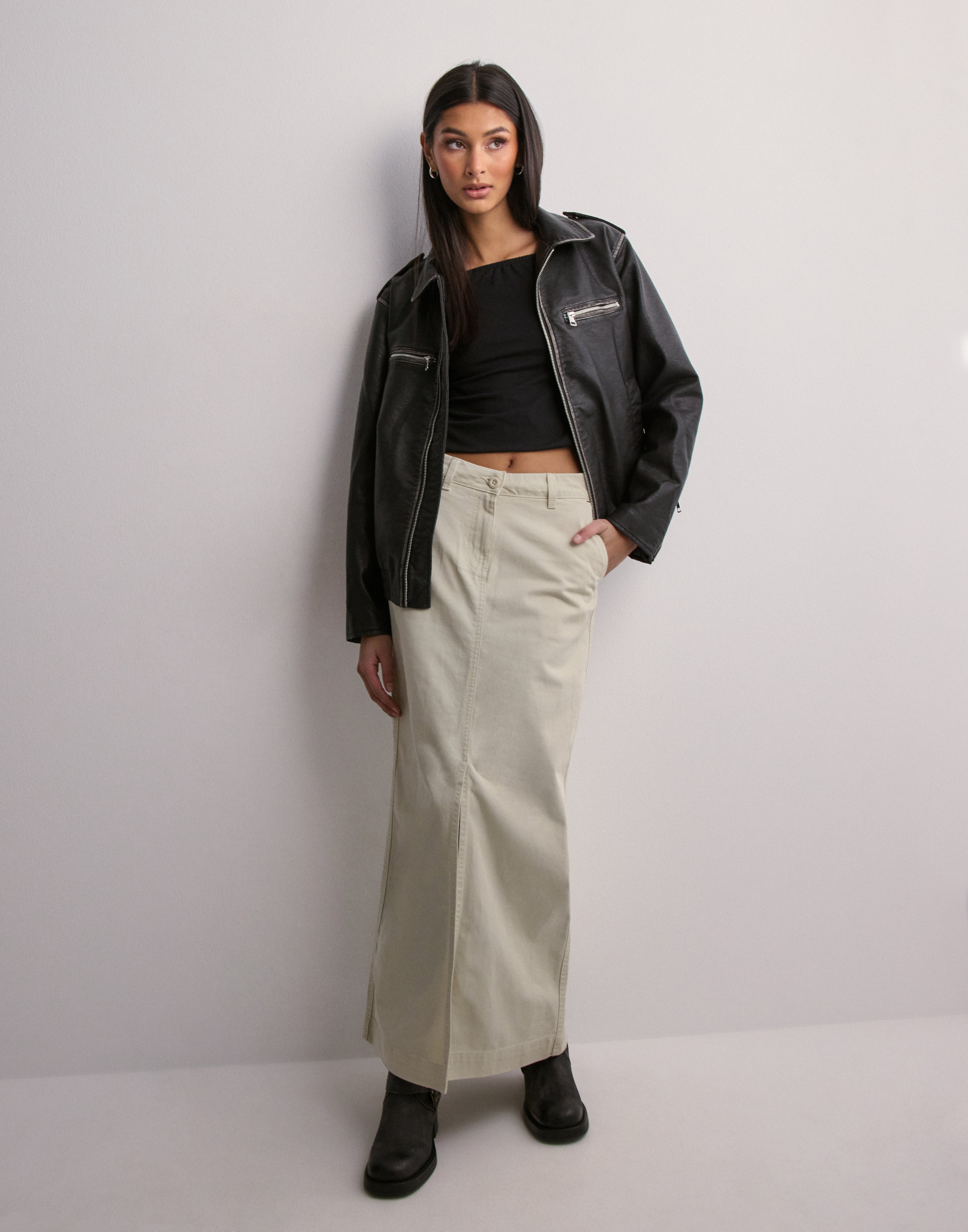 JJXX - Hvid - Jxmaddy Reg Long Mw Skirt Pnt