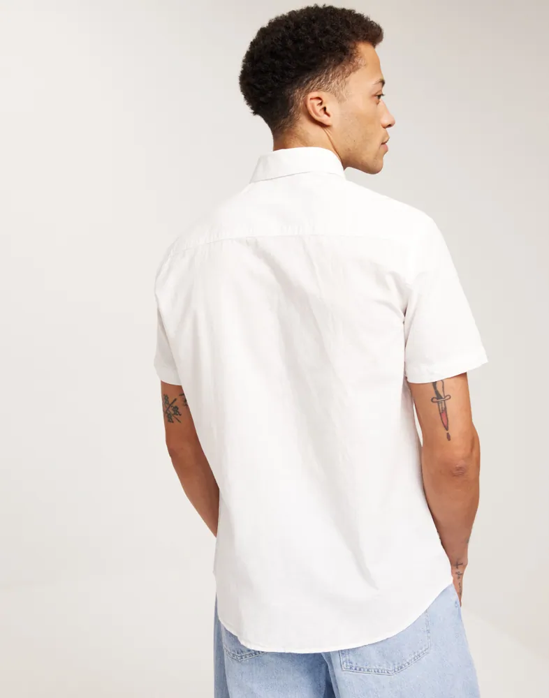 SLHREGNEW-LINEN SHIRT SS CLASSIC