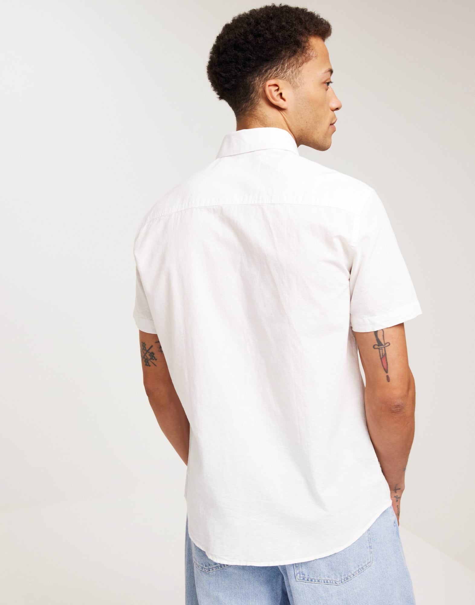 SLHREGNEW-LINEN SHIRT SS CLASSIC W