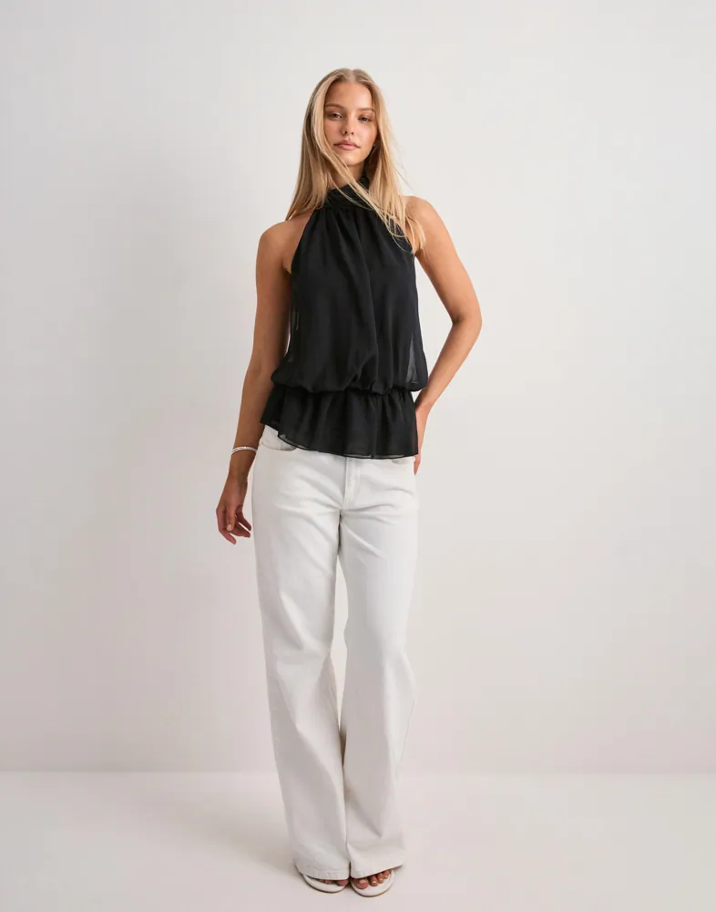 Nelly Puffy Frill Top toppar & linnen dam – bild 3