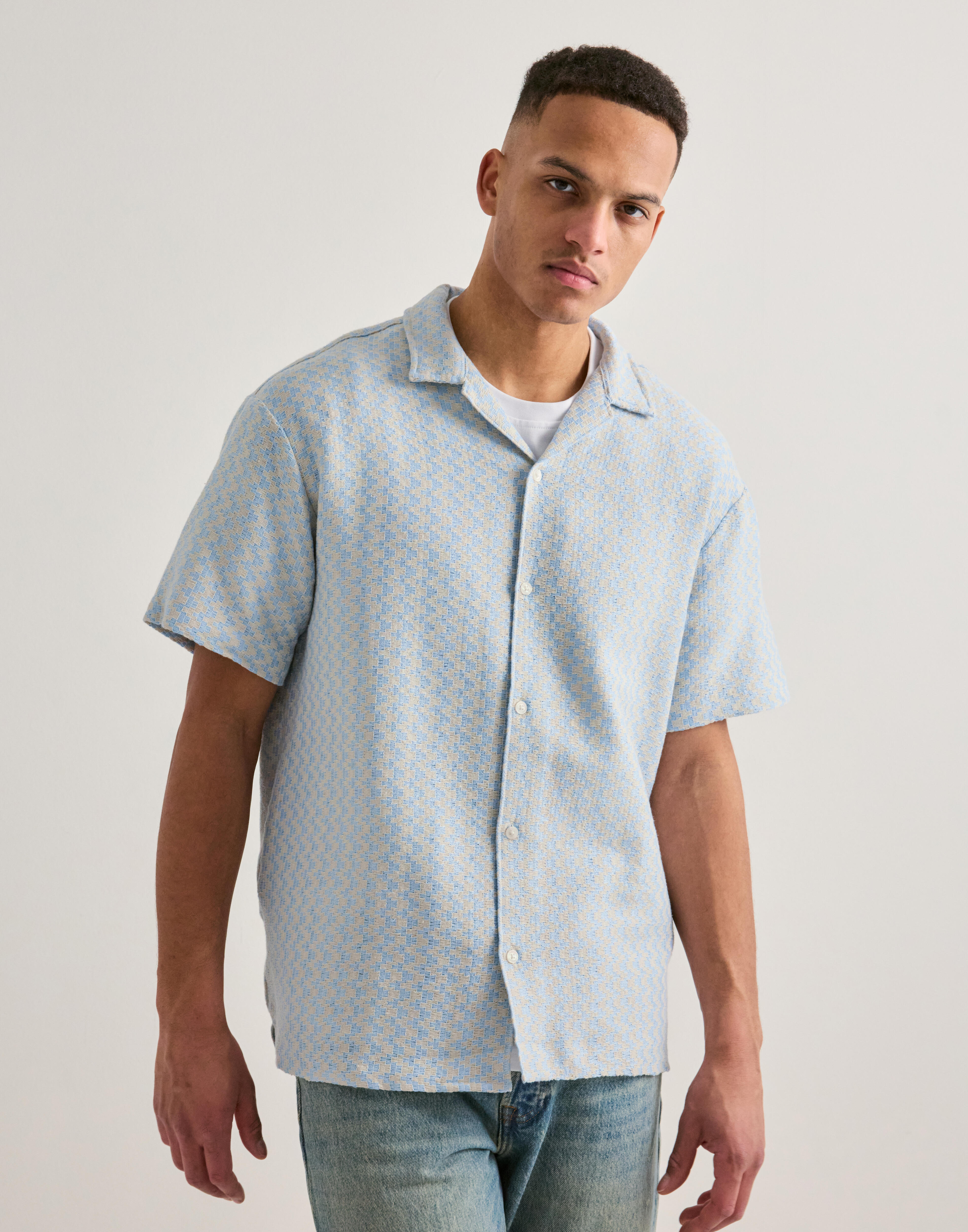 Buy Jack & Jones JORMONTAUK CROCHET SHIRT SS SA26 LN - Cashmere