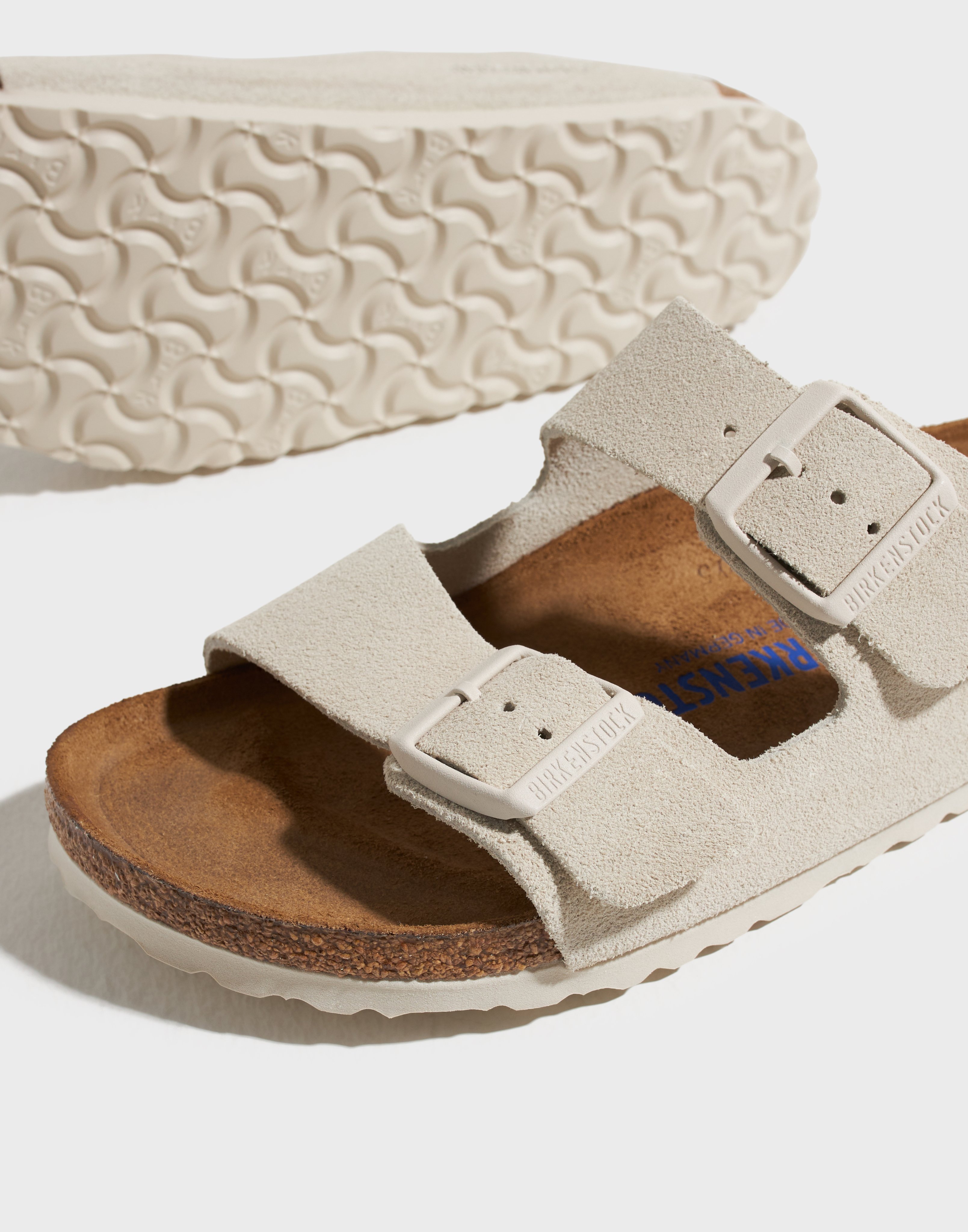 Köp Birkenstock Arizona Soft Footbed VL - Antique White | Nelly.com