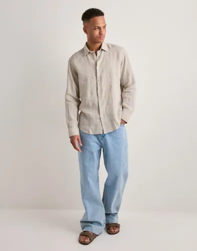 Selected Men Slhregkylian-Linen Shirt Ls Classic Linneskjortor herr – bild 2