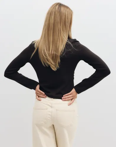 VERO MODA Vmmille Ls Boatneck Short Top Jrs N toppar dam – bild 3