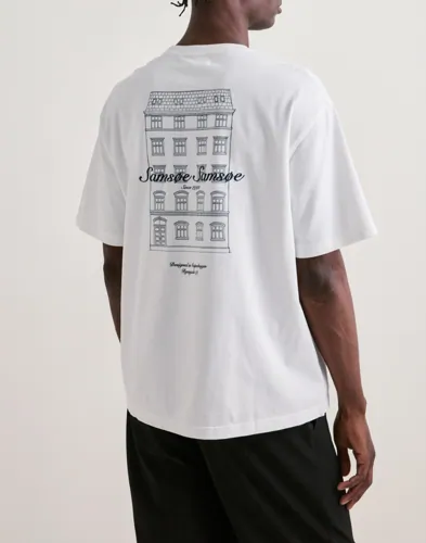 Samsøe Samsøe Sauni T-shirt 11725 T-shirts med tryck Vit