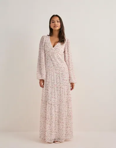 Nelly Maxi Frill Dress maxiklänningar dam – bild 2