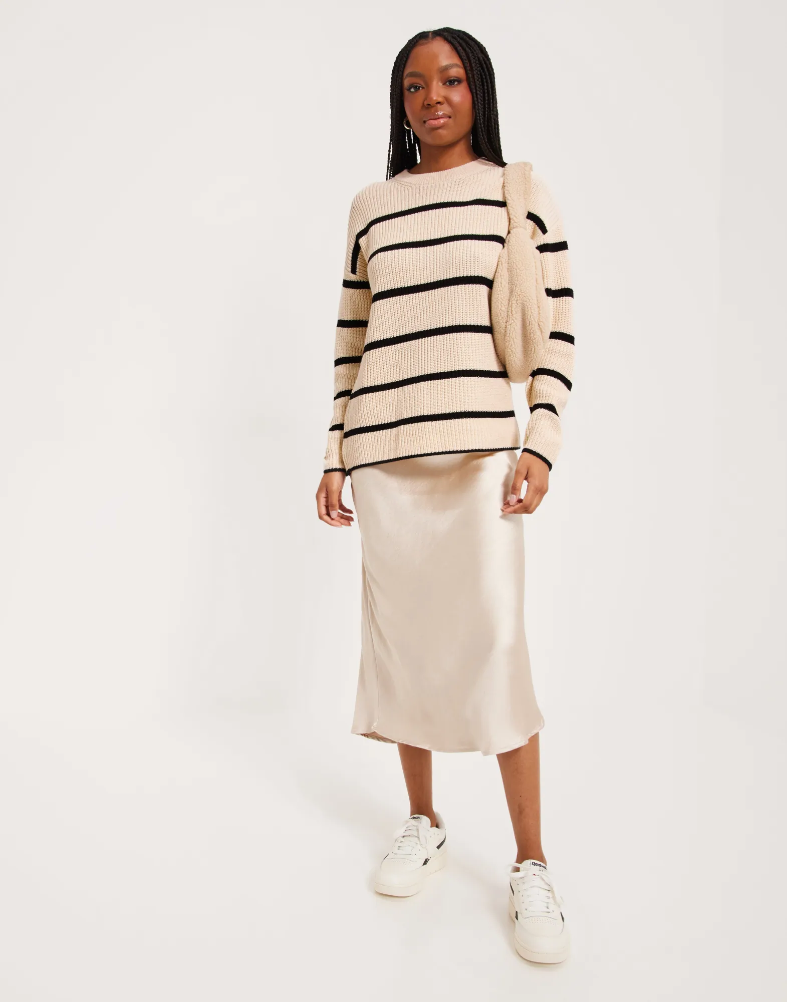 Only - Onllondon Ls Stripe Polo Cc Knt - 4947495 Decadent Chocolate Babys Breath/Black/Dtm Button main image 1