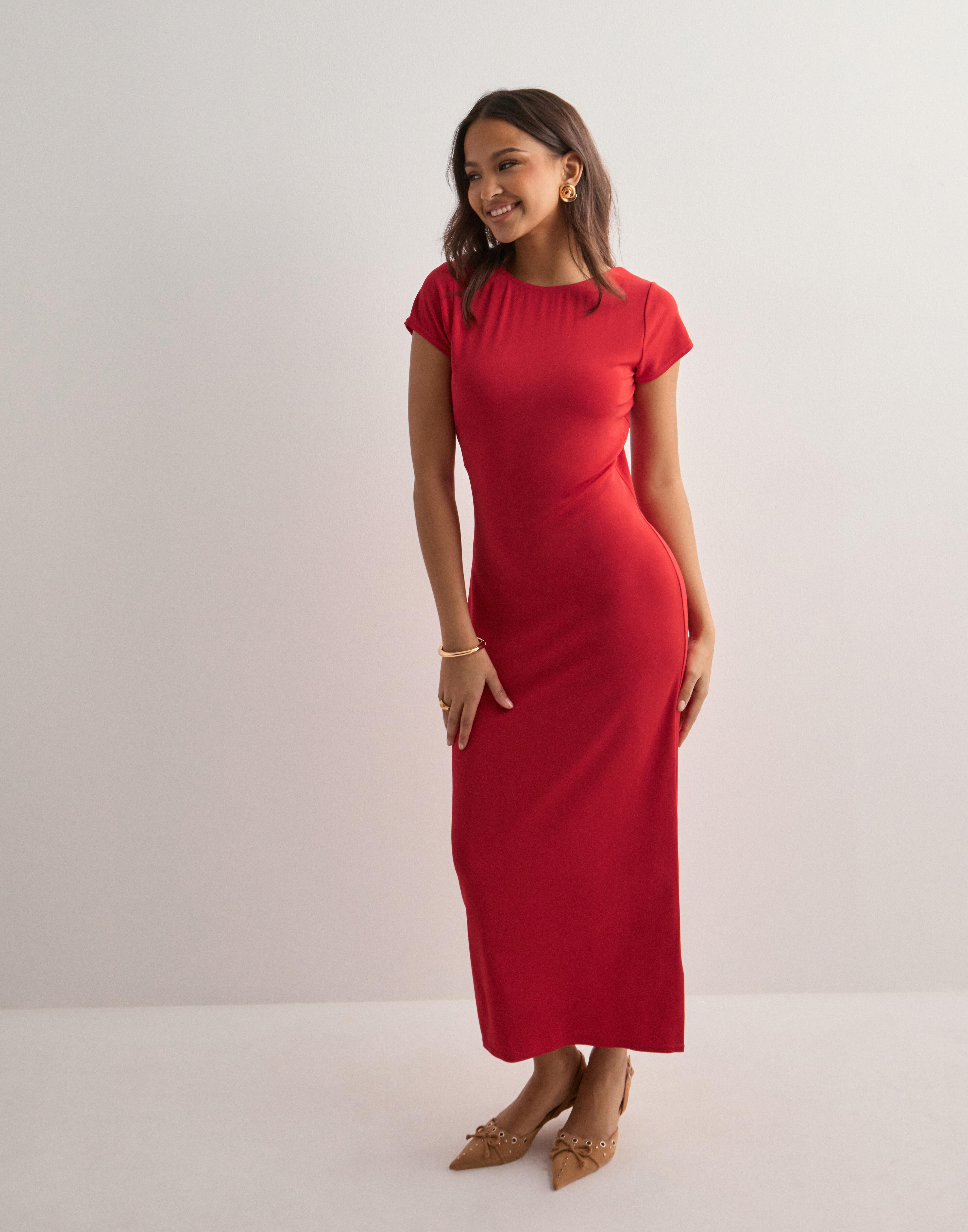 ralph lauren red cocktail dress Buy Lauren Ralph Lauren Madison Red Imalah Tie Front Cotton Blend Crew Neck Dress from Next USA