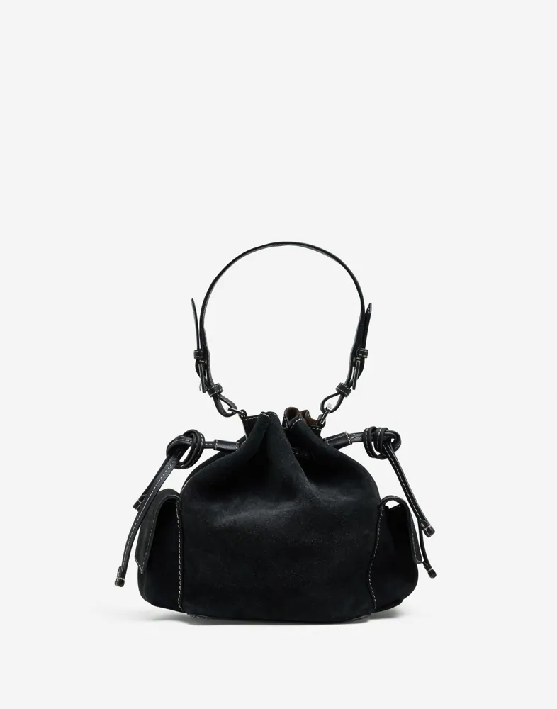 Suede Bucket Small Bag