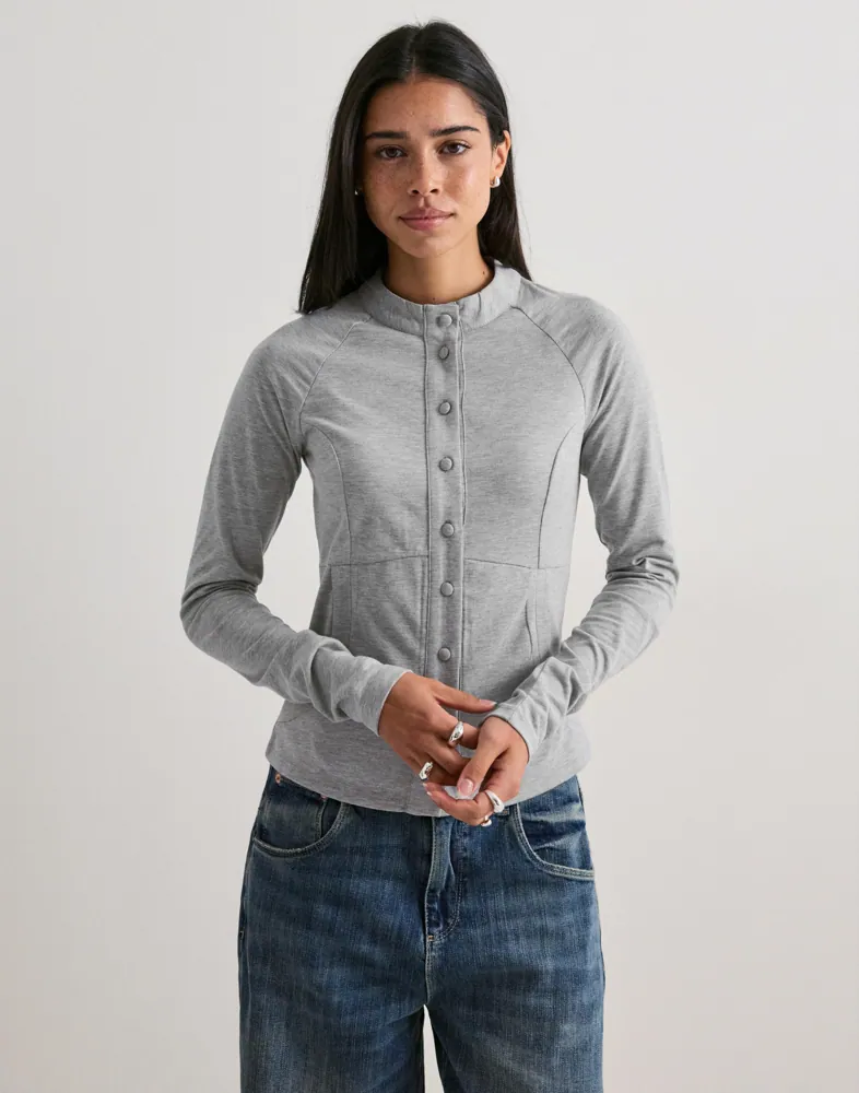 soft raglan ls cardigan